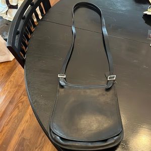 Vintage Coach Black Flap Bag